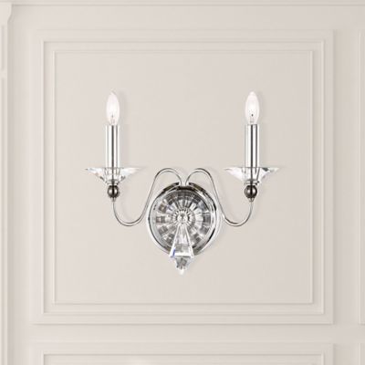 Jasmine 2-Light Wall Sconce by Schonbek Lighting - Starlight Lighting USA and Canada
